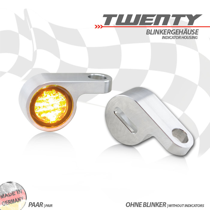 Carcasă CNC pentru semnalizări moto TWENTY | aluminiu - imagine 2