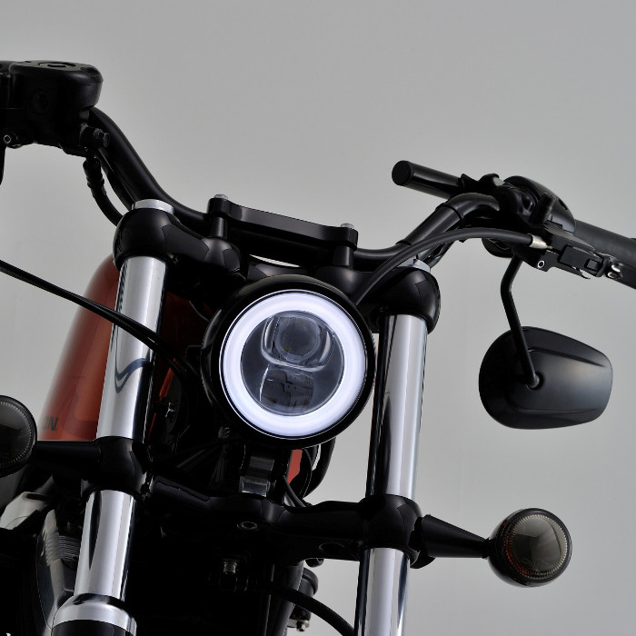 Far moto cu LED CAPSULE120 negru M8 prindere jos - imagine 4