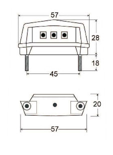 Lumină LED pentru număr de înmatriculare „Flat” - imagine 4