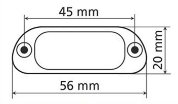 Lumină LED pentru număr de înmatriculare „Zest” crom - imagine 4