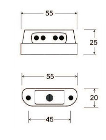 Lumină LED pentru număr de înmatriculare „Zest” negru - imagine 3