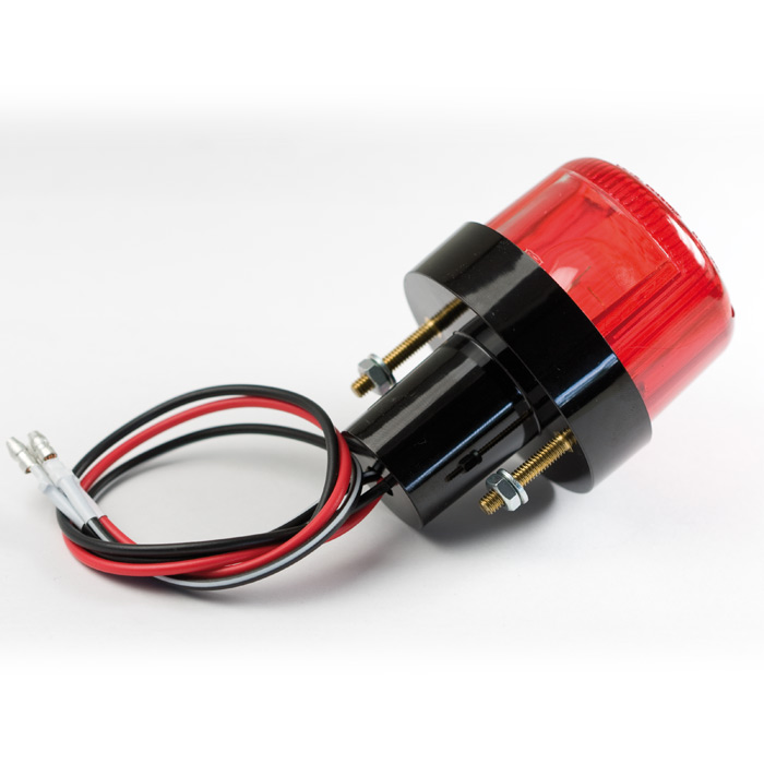 Mini Stop LED moto POINT negru - roșu - imagine 2