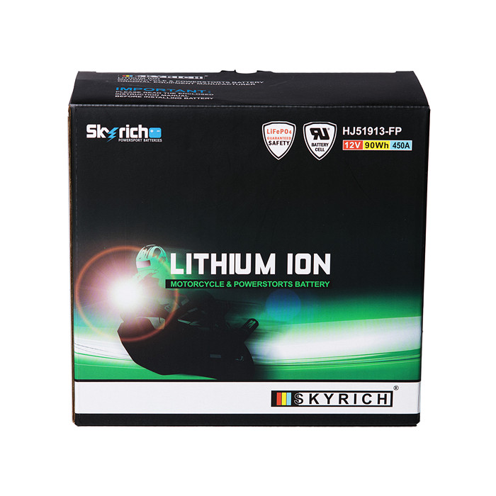 Baterie moto Litiu-Ion SKYRICH HJ51913-FP LiFePO4 12V / 86Wh / 7.17Ah - imagine 2