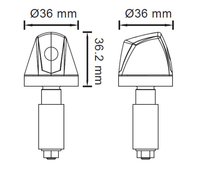 Semnalizări moto LED pentru capătul ghidonului „KNIGHT” - imagine 2