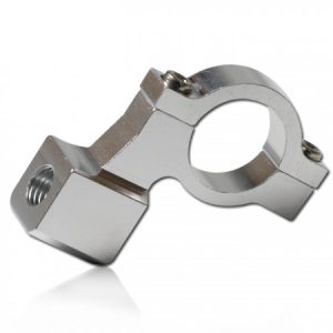 Clema pentru oglinzi CNC argintiu M10-R 7/8″-22mm