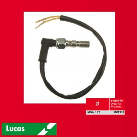 Comutator hidraulic al luminii de frână