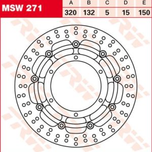 Disc de frână TRW/Lucas MSW271