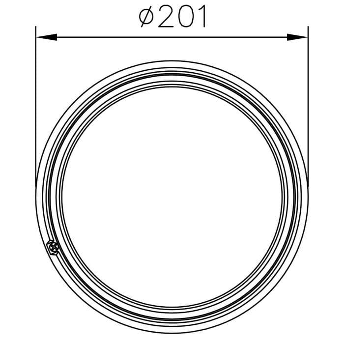 Far moto LTD-Style 7″ H4 cromat