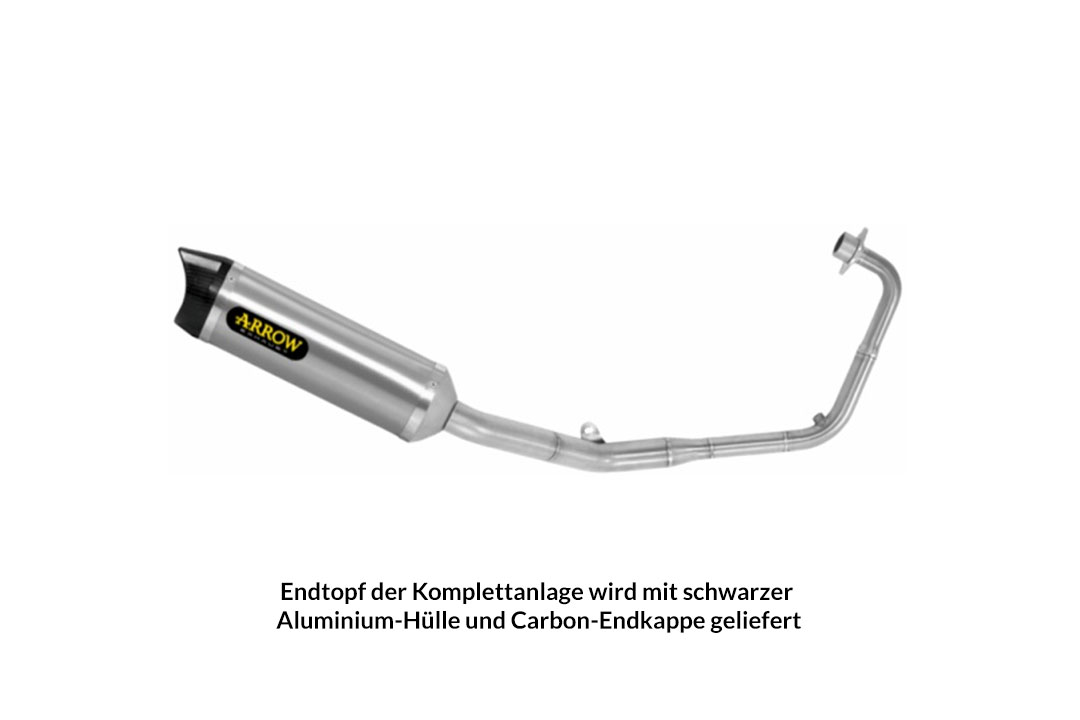 Sistem de Tobă finală ARROW THUNDER DARK din aluminiu pentru Honda CB125R din anul modelului 2021-