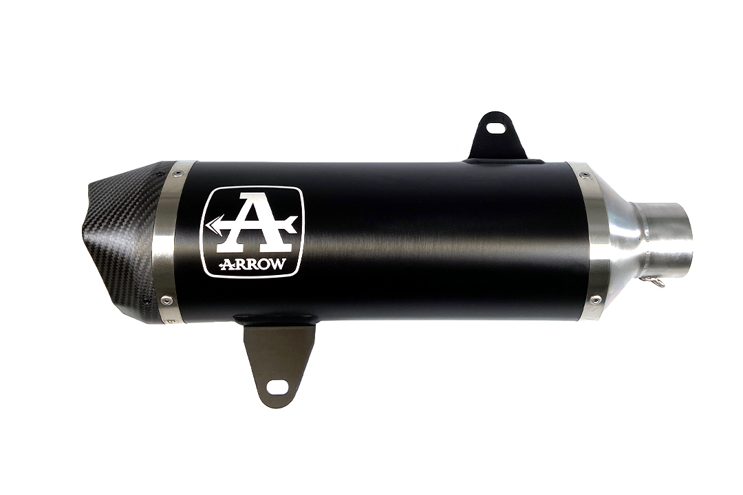 Tobă finală ARROW DARK URBAN cu capăt din carbon pentru Yamaha X-Max 300 și Tricity 300 din anul modelului 2021-