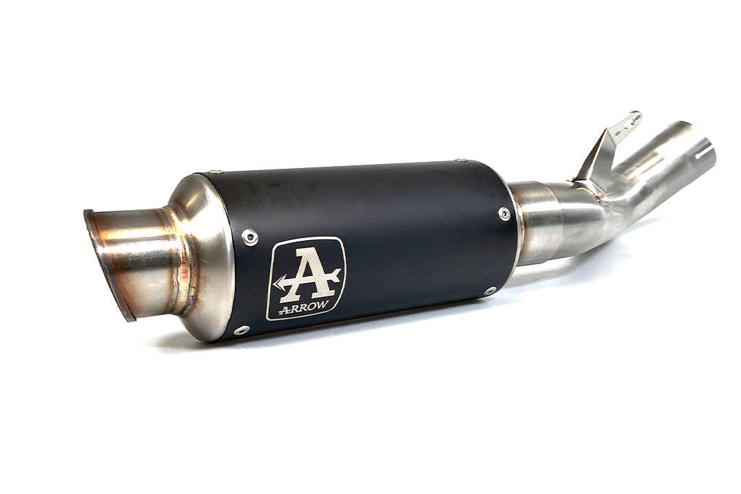 Tobă finală ARROW DARK GP2 pentru Aprilia RSV4RR / RF 2015- din oțel inoxidabil