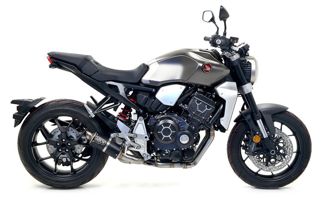 Tobă finală ARROW DARK GP2 pentru Honda CB1000R 2018- și 2021- din oțel inoxidabil
