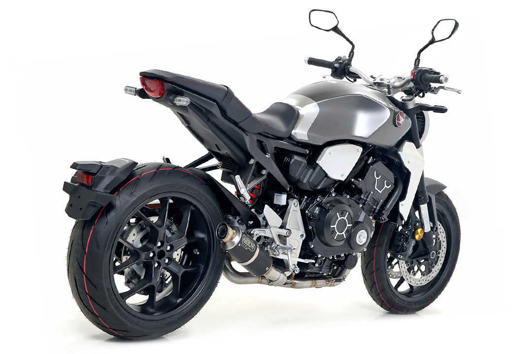 Tobă finală ARROW DARK GP2 pentru Honda CB1000R 2018- și 2021- din oțel inoxidabil