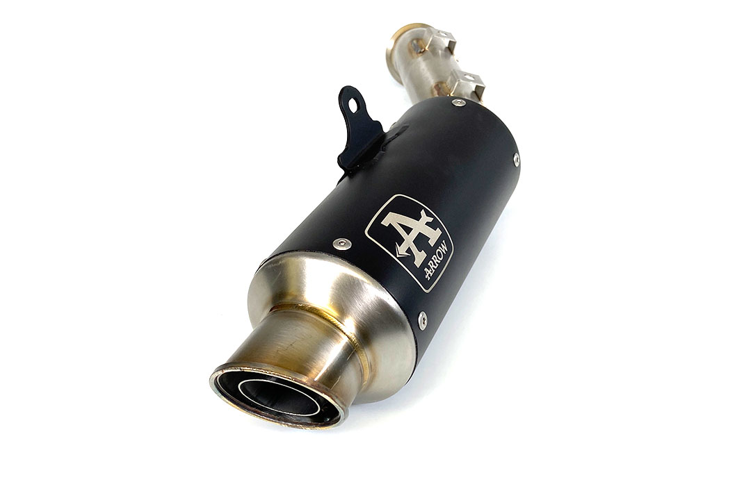 Tobă finală ARROW DARK GP2 Oțel inoxidabil pentru KTM 790 Duke 2018- / 890 Duke R 2020-