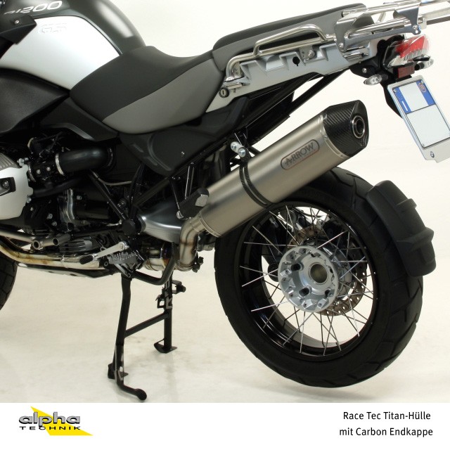 Tobă finală ARROW RACE TECH pentru BMW R1200GS / Adventure 2004-12 din Titan