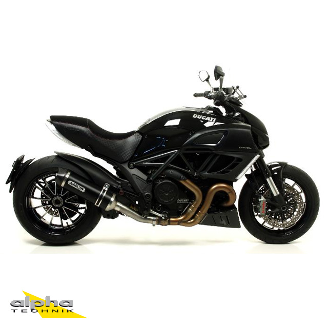 Tobă finală ARROW RACE TECH pentru Ducati Multistrada 1200 / Diavel / Monster 1200 / Monster 821 din Aluminium, negru