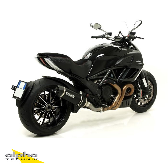 Tobă finală ARROW RACE TECH pentru Ducati Multistrada 1200 / Diavel / Monster 1200 / Monster 821 din Aluminium, negru