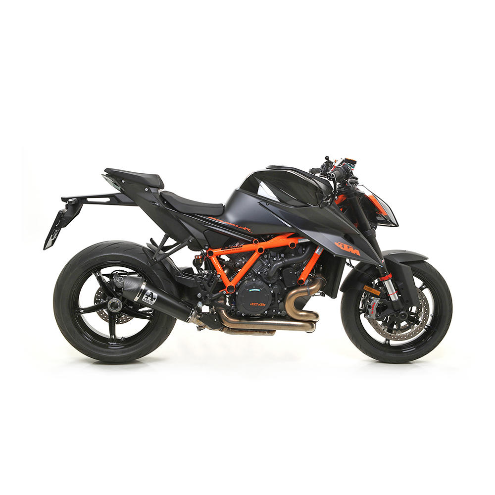 Tobă finală ARROW X-KONE Oțel inoxidabil negru pentru KTM 1290 Super Duke R Anul modelului 2020-