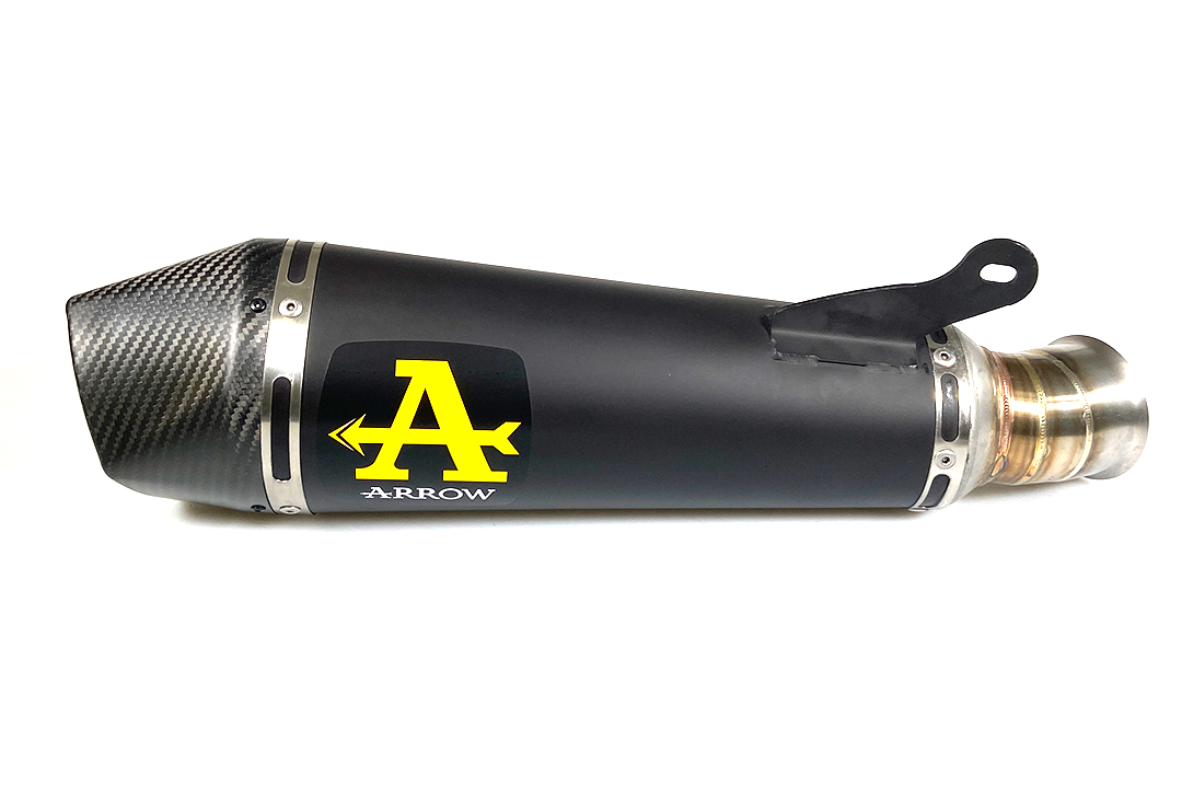 Tobă finală ARROW X-KONE Oțel inoxidabil negru pentru KTM 1290 Super Duke R Anul modelului 2020-