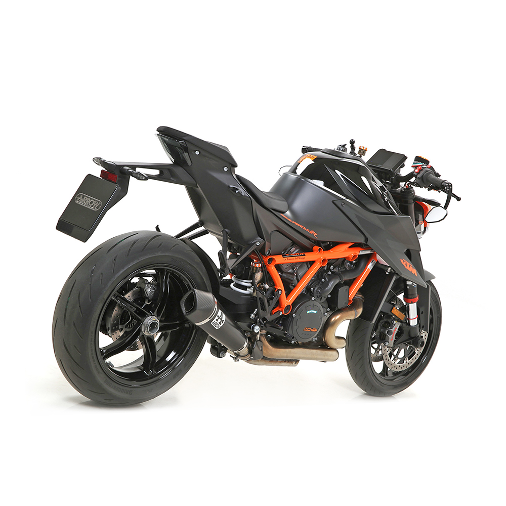 Tobă finală ARROW X-KONE Oțel inoxidabil negru pentru KTM 1290 Super Duke R Anul modelului 2020-