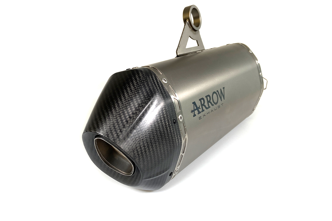 Tobă finală ARROW SONORA pentru BMW R 1250 GS Anul modelului 2019-2021, Carcasă din titan cu capăt din carbon