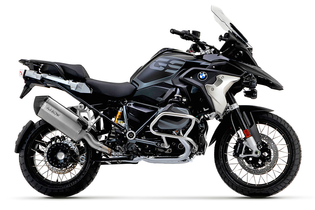 Tobă finală ARROW SONORA pentru BMW R 1250 GS Anul modelului 2019-2021, Carcasă din titan cu capăt din carbon