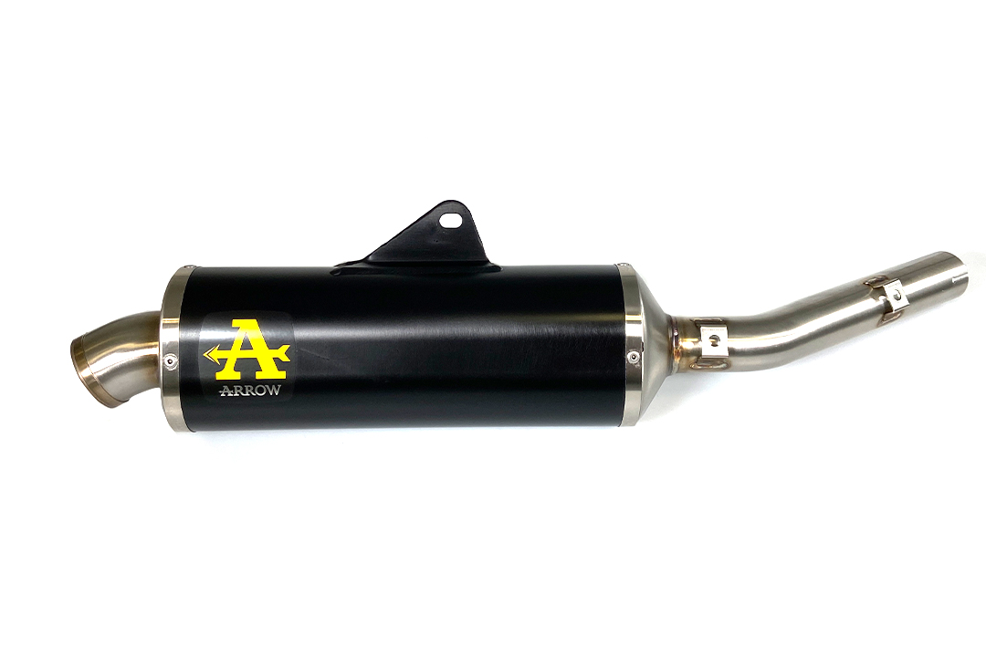 Tobă finală ARROW DARK INDY RACE pentru Yamaha Tenere 700 2019-, Aluminium negru