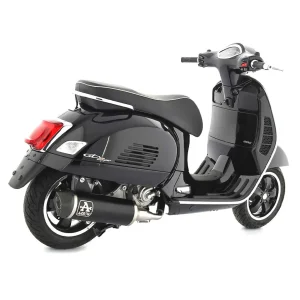 Tobă finală ARROW DARK URBAN cu capăt din carbon pentru Piaggio Vespa GTS300 2021-, Aluminium negru
