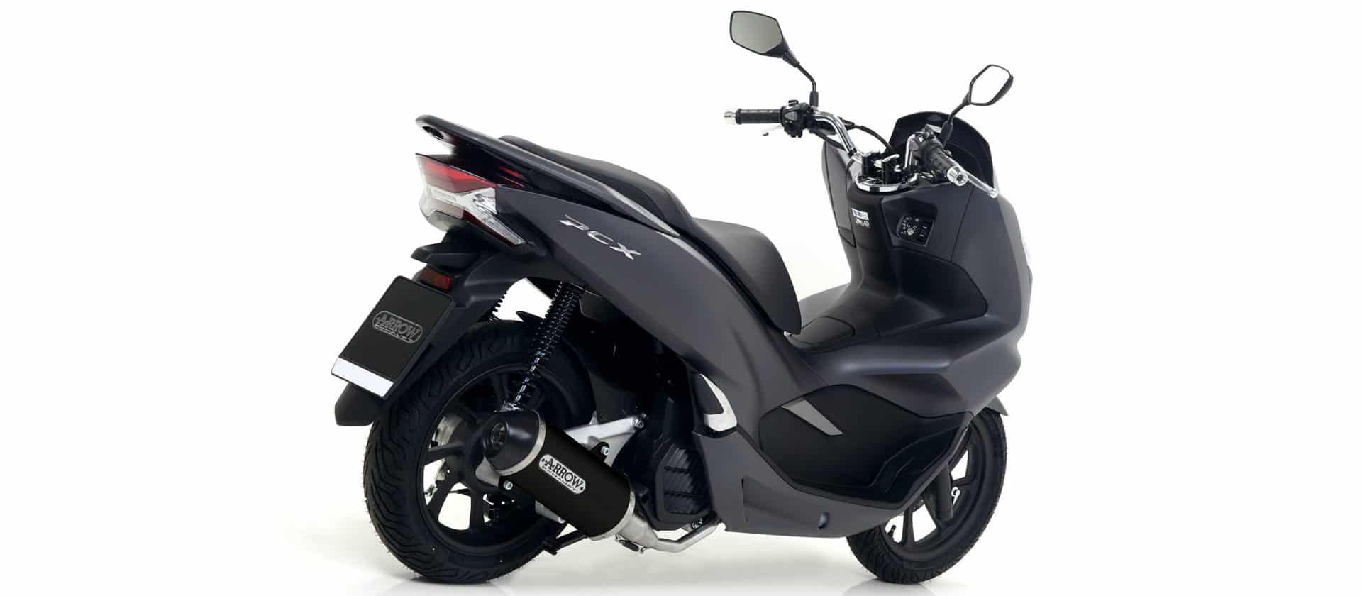 Tobă finală ARROW DARK URBAN pentru Honda PCX 125 2018-, Aluminium negru