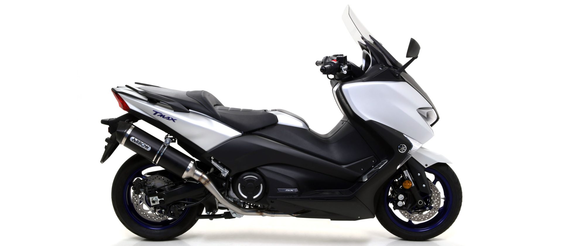 Tobă finală ARROW RACE TECH pentru Yamaha T-Max 530 2017- și T-Max 560 2020- din Aluminium, negru