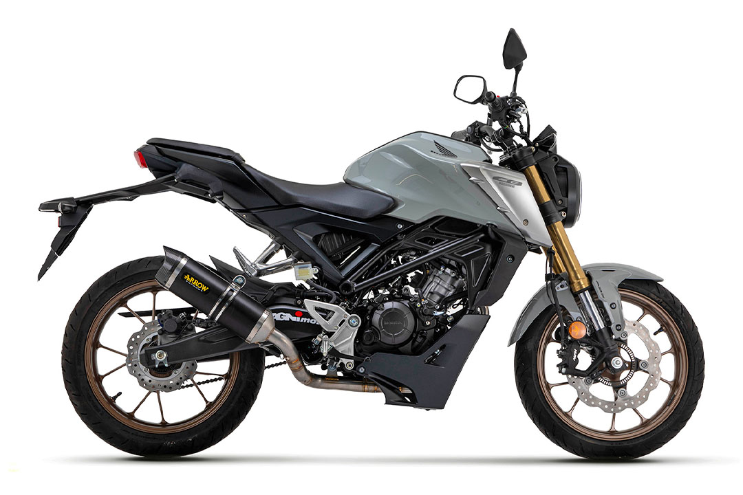 Sistem de Tobă finală ARROW THUNDER DARK din aluminiu pentru Honda CB125R din anul modelului 2021-