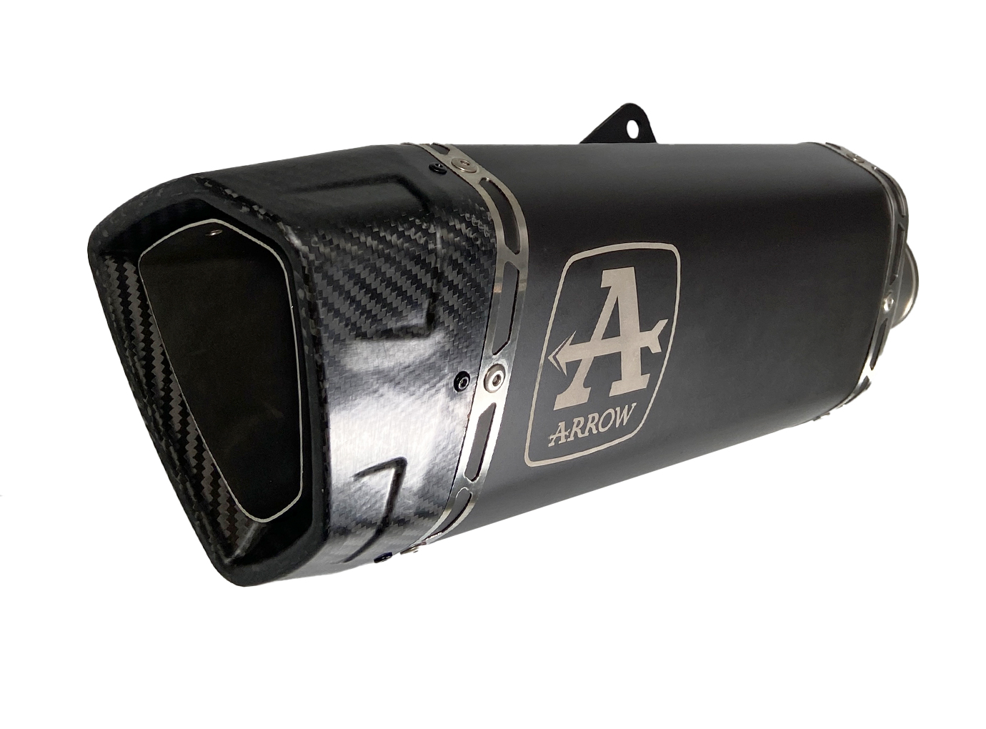 Tobă finală ARROW Racing PISTA DARK cu țeavă intermediară din titan pentru Aprilia RSV4 1100 Factory 2021-