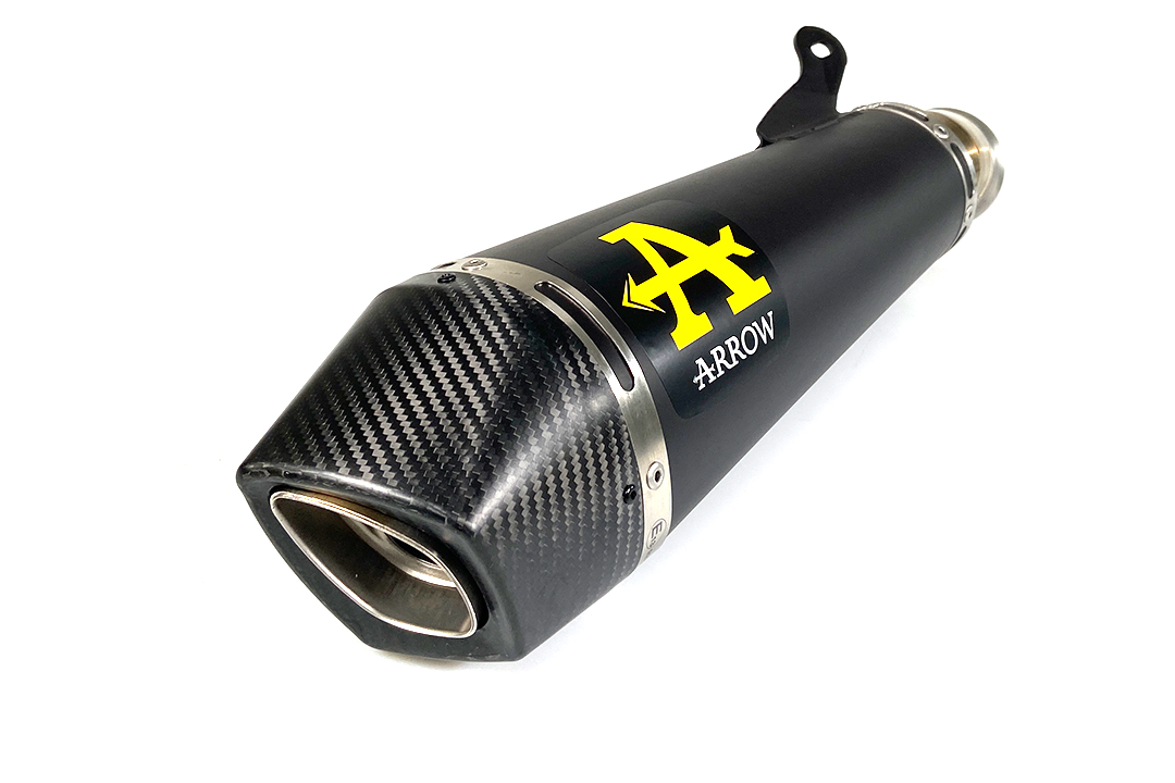 Tobă finală ARROW X-KONE Oțel inoxidabil negru pentru KTM 1290 Super Duke R Anul modelului 2020-