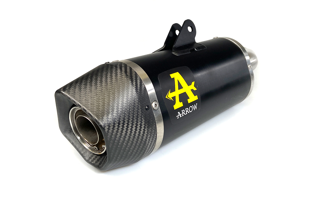 Tobă finală ARROW INDY RACE DARK pentru KTM 125 Duke și KTM 390 Duke din anul modelului 2021-