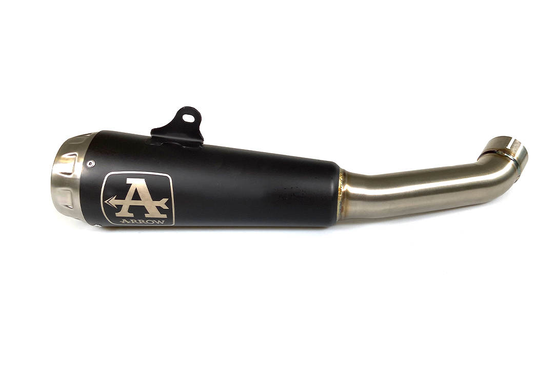 Tobă finală ARROW PRO RACE Dark pentru KTM 125 Duke și KTM 390 Duke din anul modelului 2021-