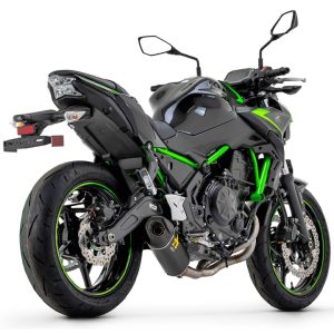 Sistem Tobă finală ARROW INDY RACE Aluminium negru pentru Kawasaki Z650 și Ninja 650 Anul modelului 2021-