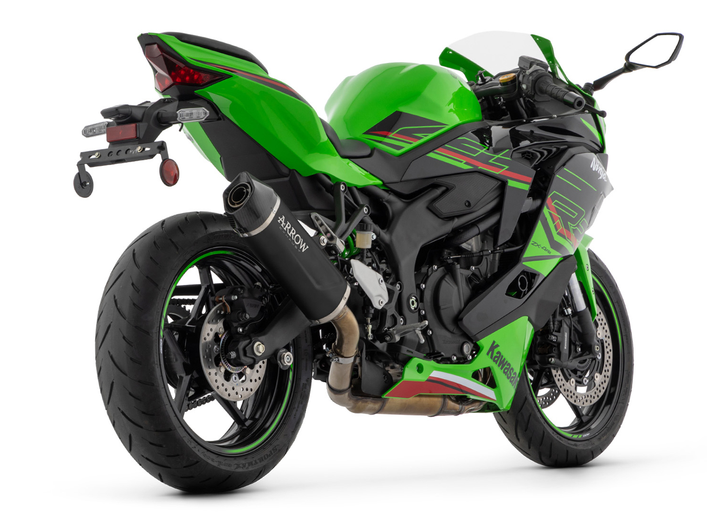 ARROW INDY RACE EVO DARK pentru Kawasaki Ninja ZX-4R / RR Anul modelului 2024-