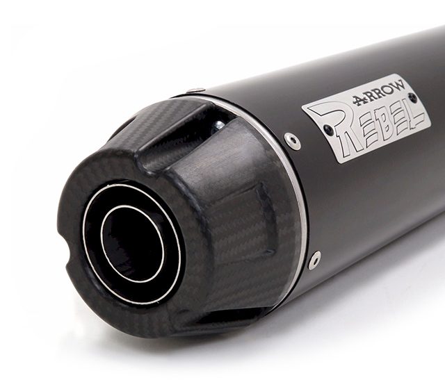 Tobă finală complet ARROW REBEL pentru Kawasaki Vulcan S650 2014-2016, Oțel inoxidabil