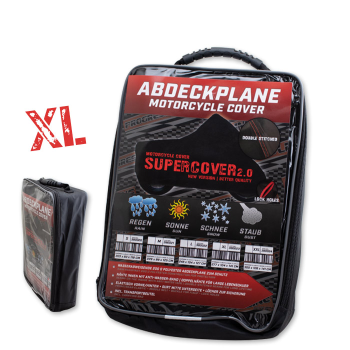 Husă moto impermeabilă Supercover 2.0 XL – Protecție durabilă și fixare sigură