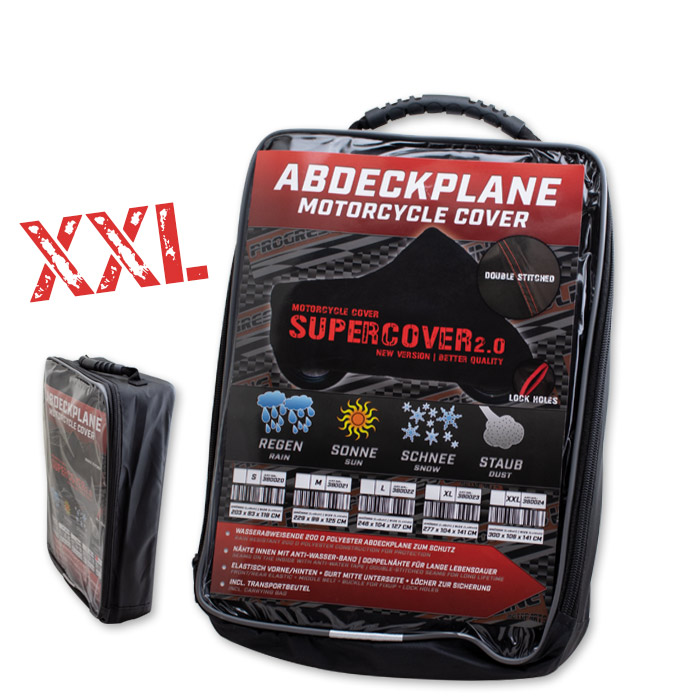 Husă moto impermeabilă Supercover 2.0 XXL – Protecție maximă și fixare sigură