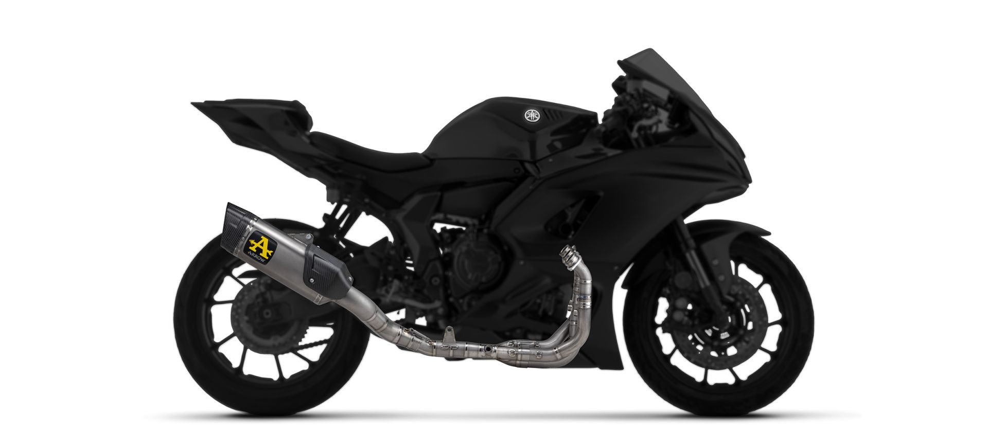 Sistem evacuare complet ARROW INDY RACE EVO DARK pentru Yamaha R9 (2025)