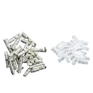 Set conectori japonezi rotunzi Ø 4 mm, masculin, 50 bucăți cu izolați