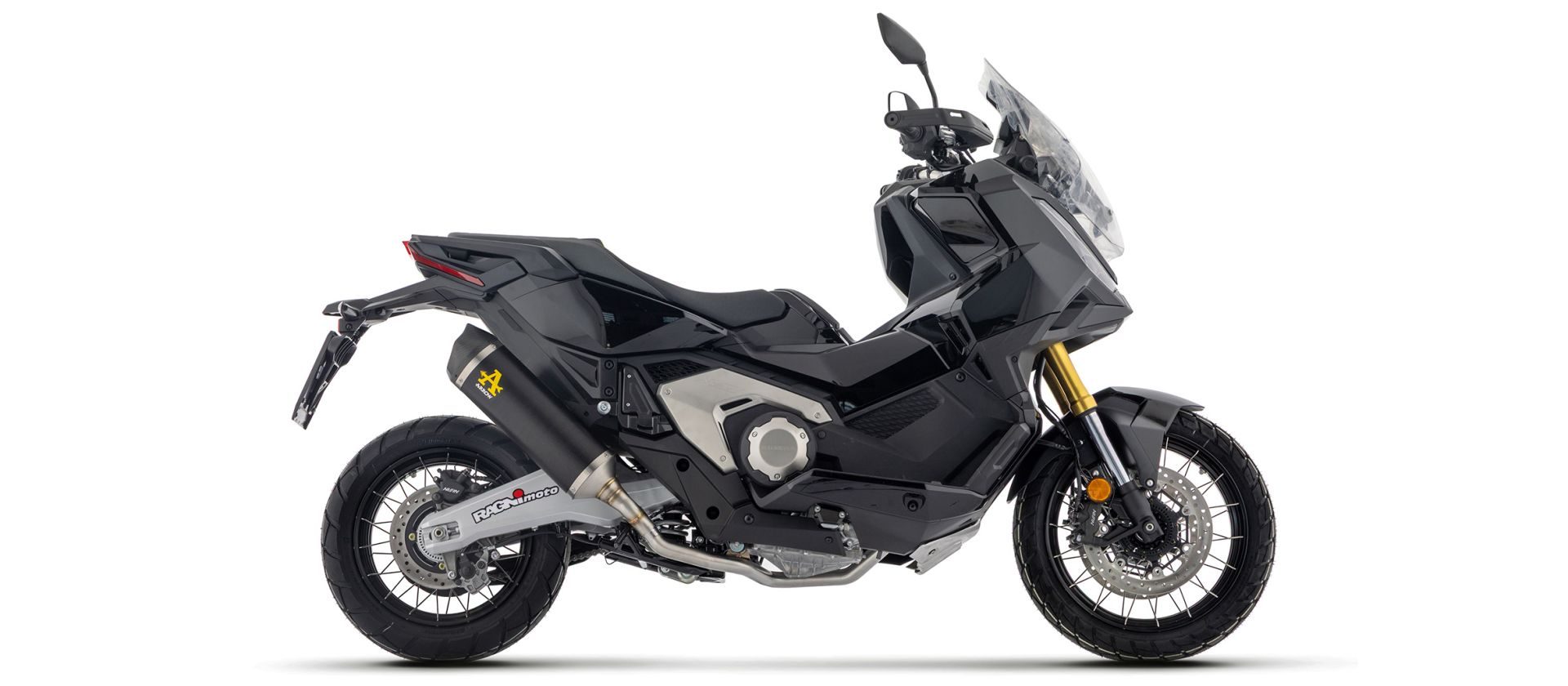 Tobă sport ARROW RACE-TECH DARK negru Honda X-ADV 750 2025 – Versiune lungă, omologată