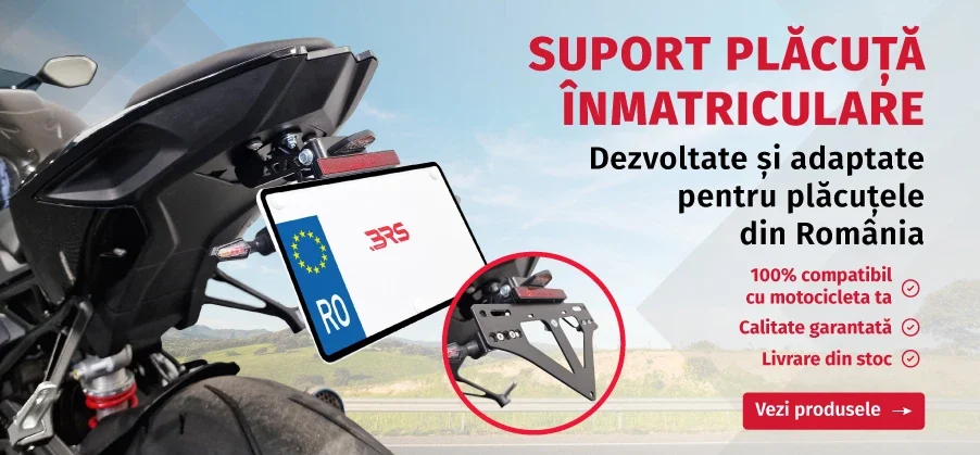 suport scurt pentru placuta inmatriculare moto pentru romania