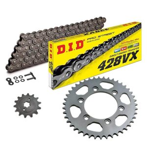 Set lanț DID 428VX, culoare standard, Yamaha YS125, tip RE33, an model 2017-