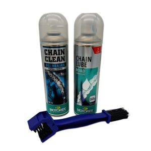 Set Întreținere Lanț Moto – Perie + Motorex Chain Clean + Lubrifiant Chainlube