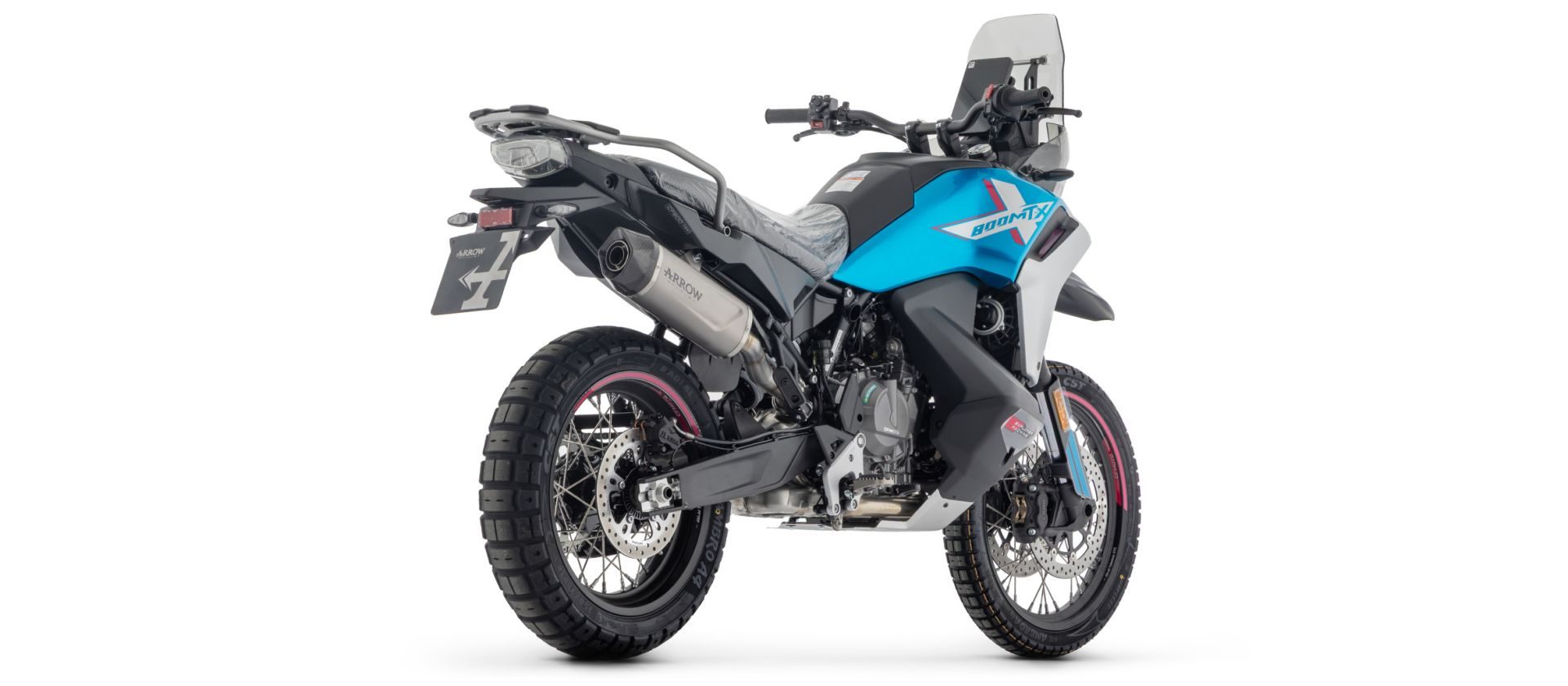 ARROW INDY RACE EVO Titan – Toba sport pentru CF Moto 800 MT-X (2025–), omologată